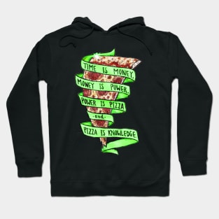 Trust in green pizza Hoodie